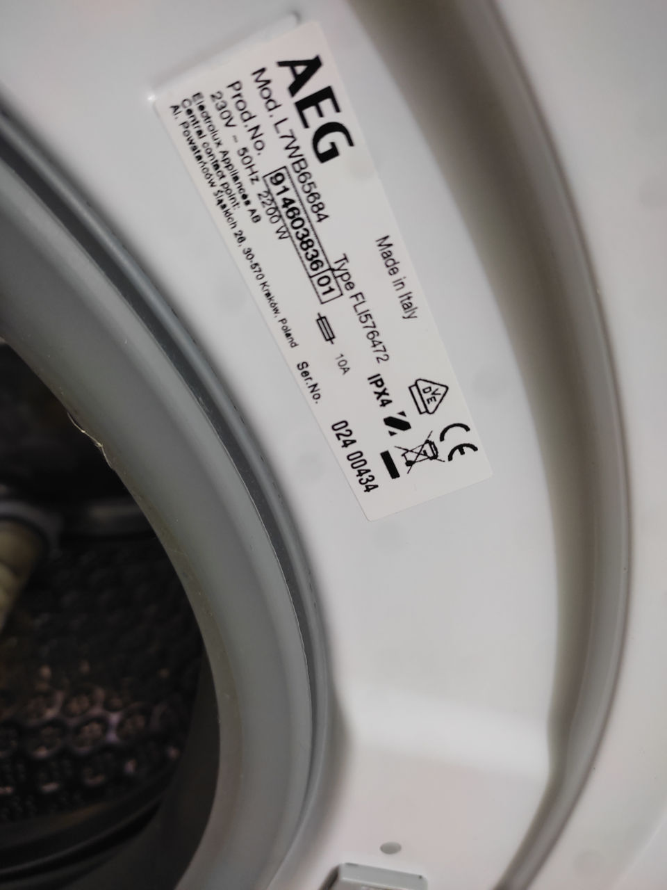 Aeg 7000 Series Kombi 8kg