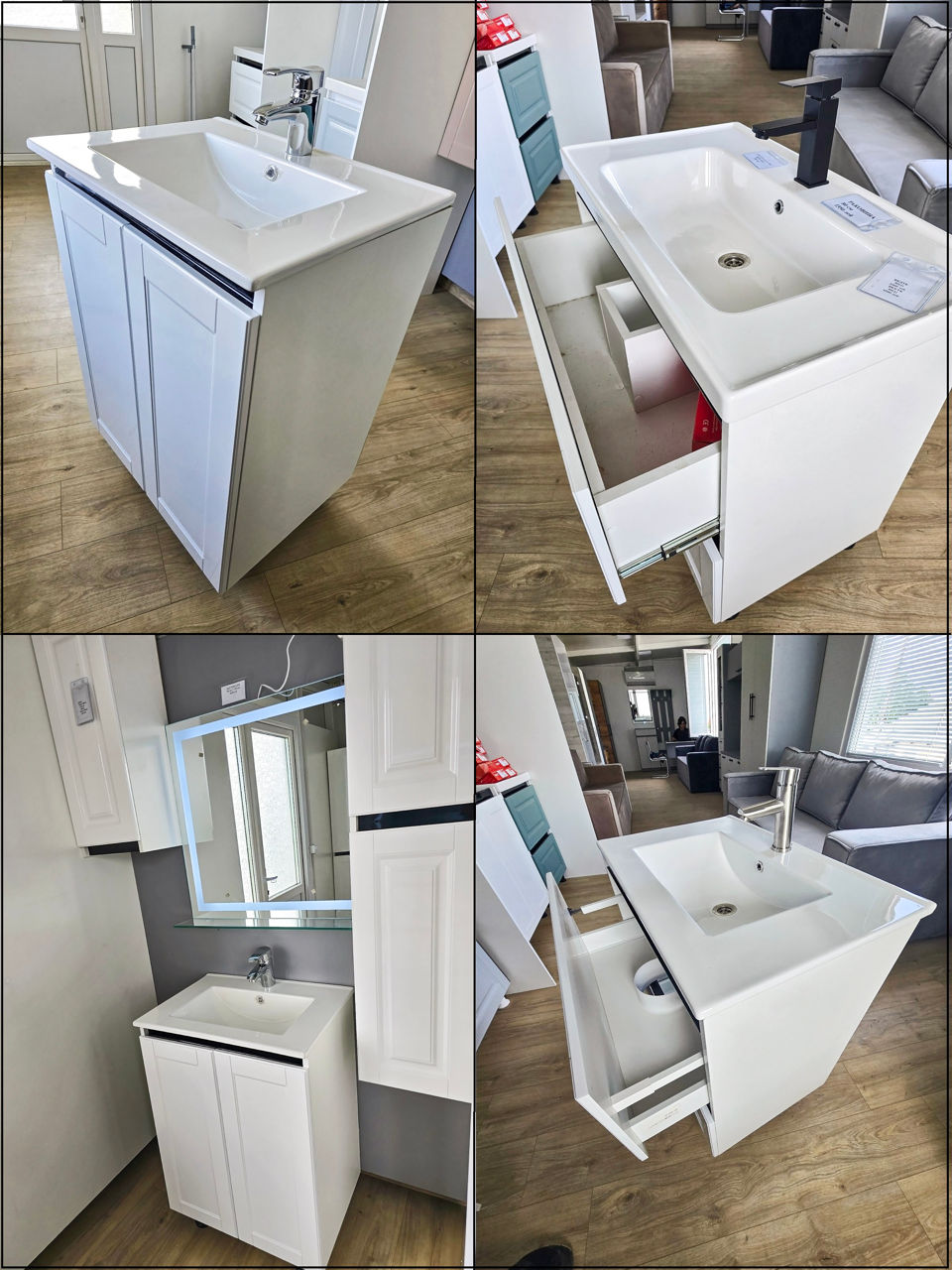 Мебель в ванную МДФ глянец/мат.Фабрика. Mobilier baie MDF lucios/mat (high gloss).De la producator. foto 11