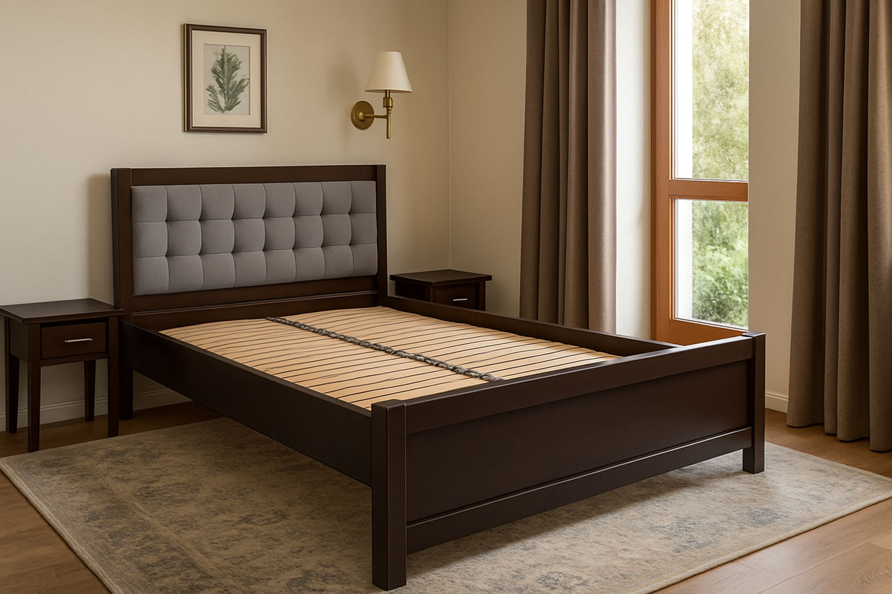 Paturi din lemn la comandă, cu sau fără spațiu de depozitare foto 1