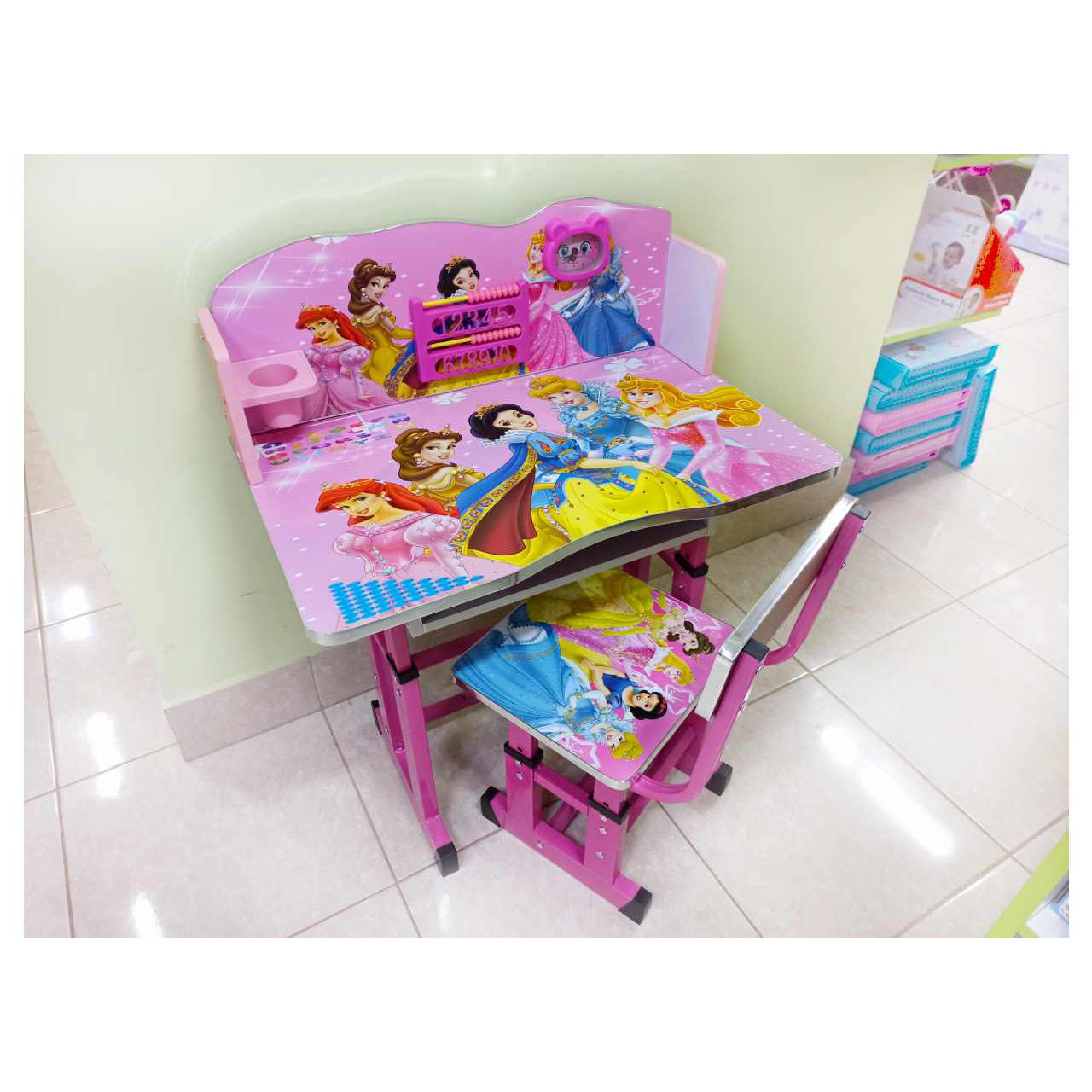 Masa / banca si scaun pentru copii de la 2 la 10 ani foto 6