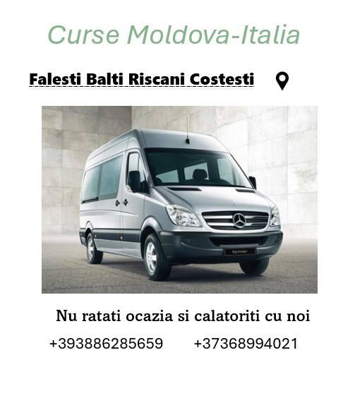 Transport pasageri moldova-italia  foto 4