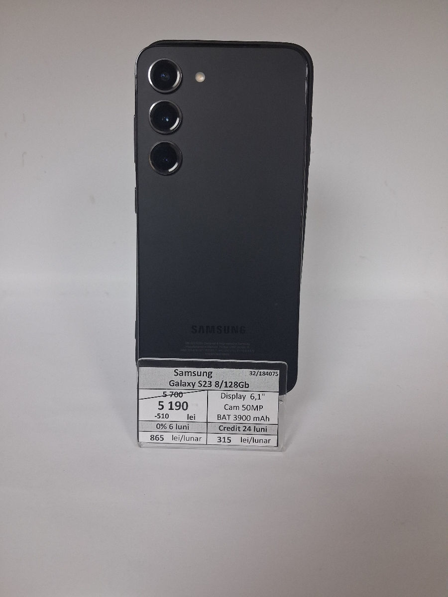 零 Samsung Galaxy S23 8/128 GB - 5190 lei