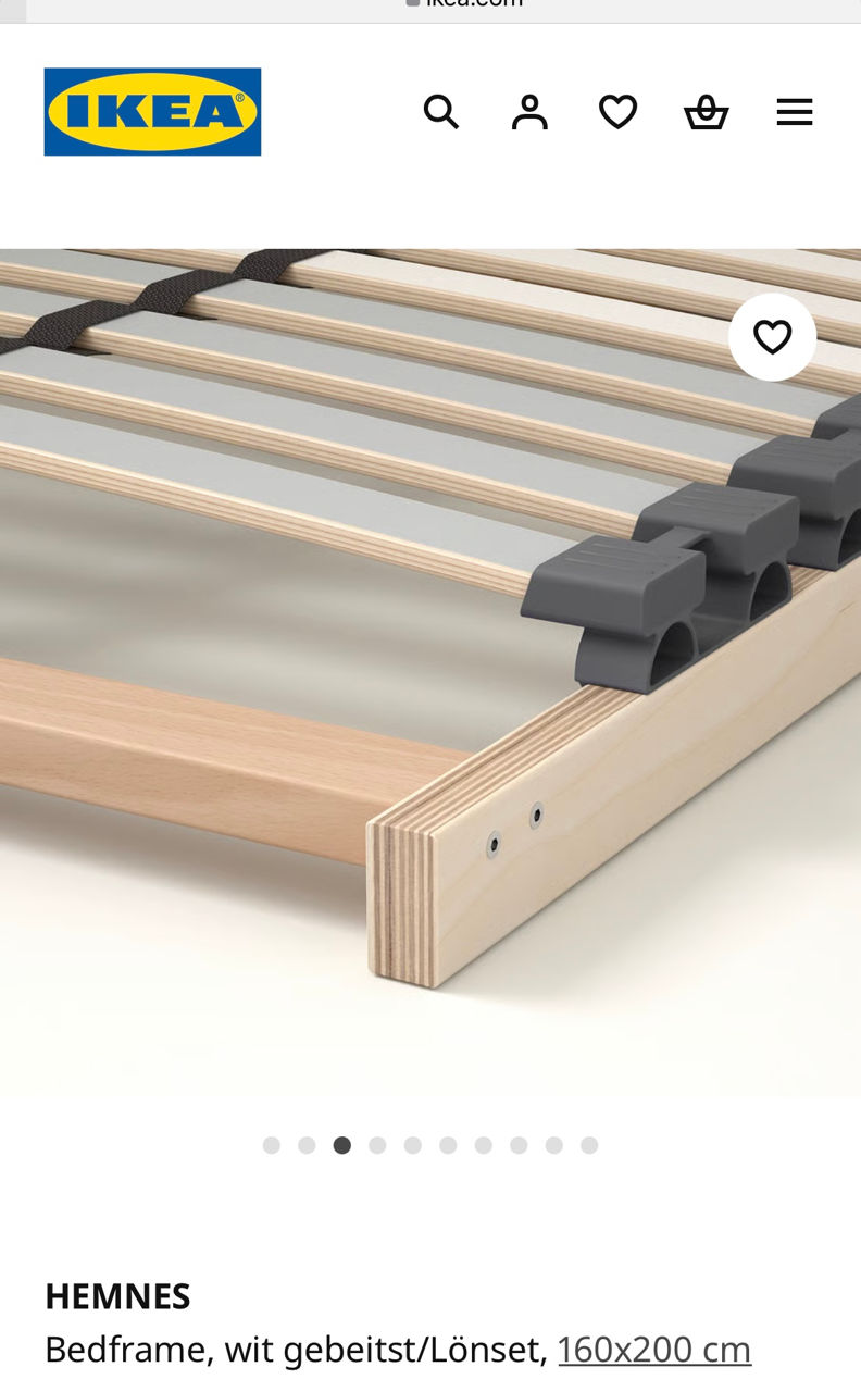 Кровать IKEA 160*220 с матрасом 4000 лей фото 2