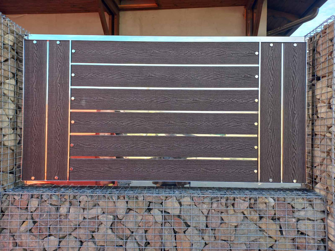 Porti, garduri, fațade, terase, balustrade din profile wpc decking (террасная доска) декинг терассна foto 0