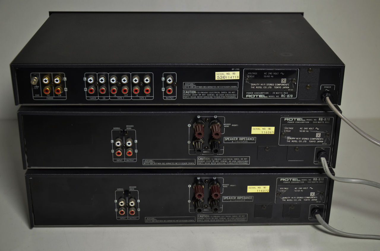 Rotel RC-870 + 2 * RB-870 фото 5