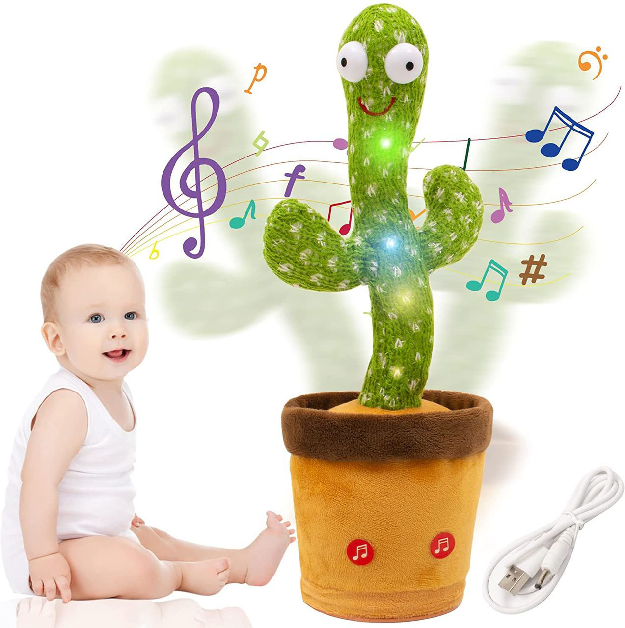 Танцующий Кактус игрушка повторюшка/ jucarie Cactus vorbitor danseaza, canta /str.Ismail 84-BabyCity foto 2