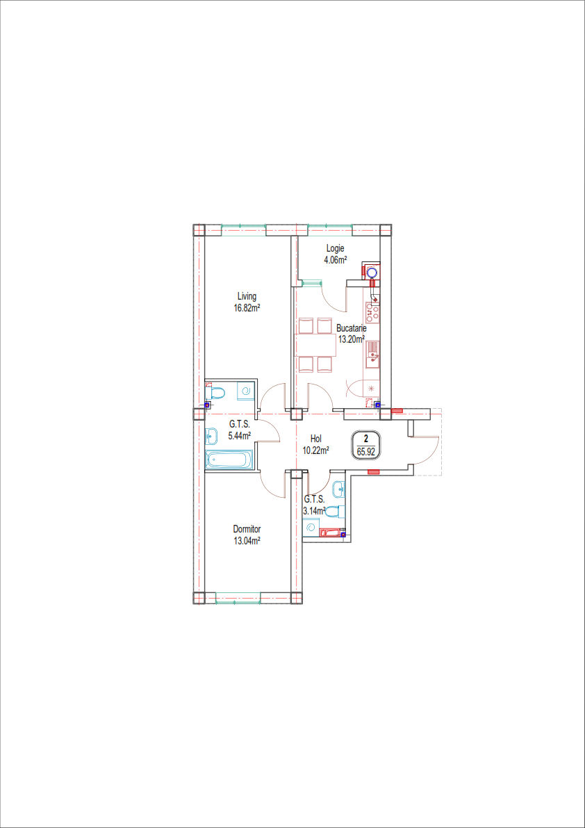 Apartament cu 2 camere,  Periferie,  Dumbrava,  Chișinău mun. foto 2