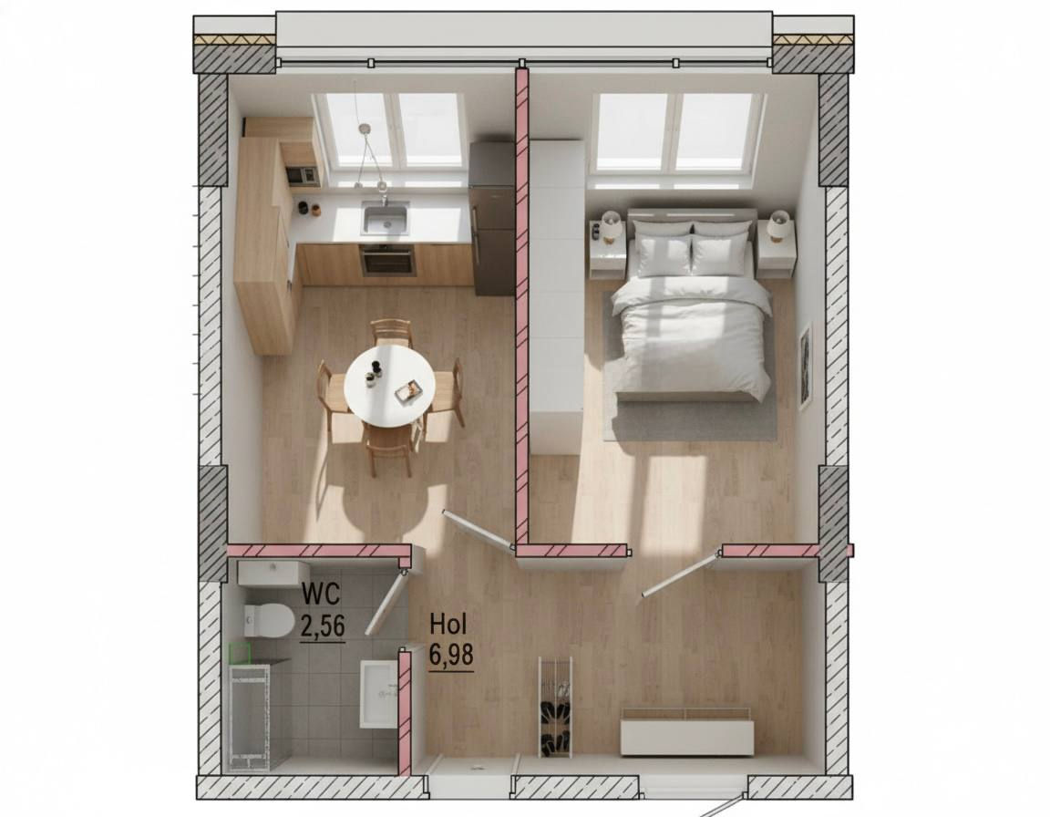 Apartament cu 1 cameră, Buiucani, Chișinău, Chișinău mun.