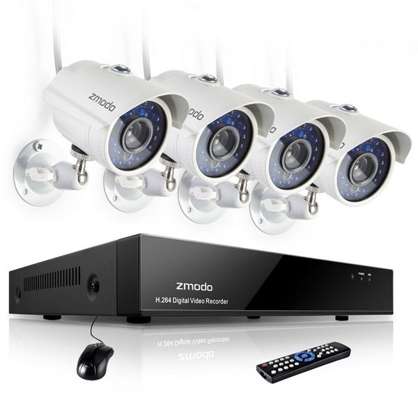 Комплекты видео наблюдения hd full hd dvr 4/8/16 камер ipкамеры 1mp 2mp 4mm 6mm. кредит! foto 5