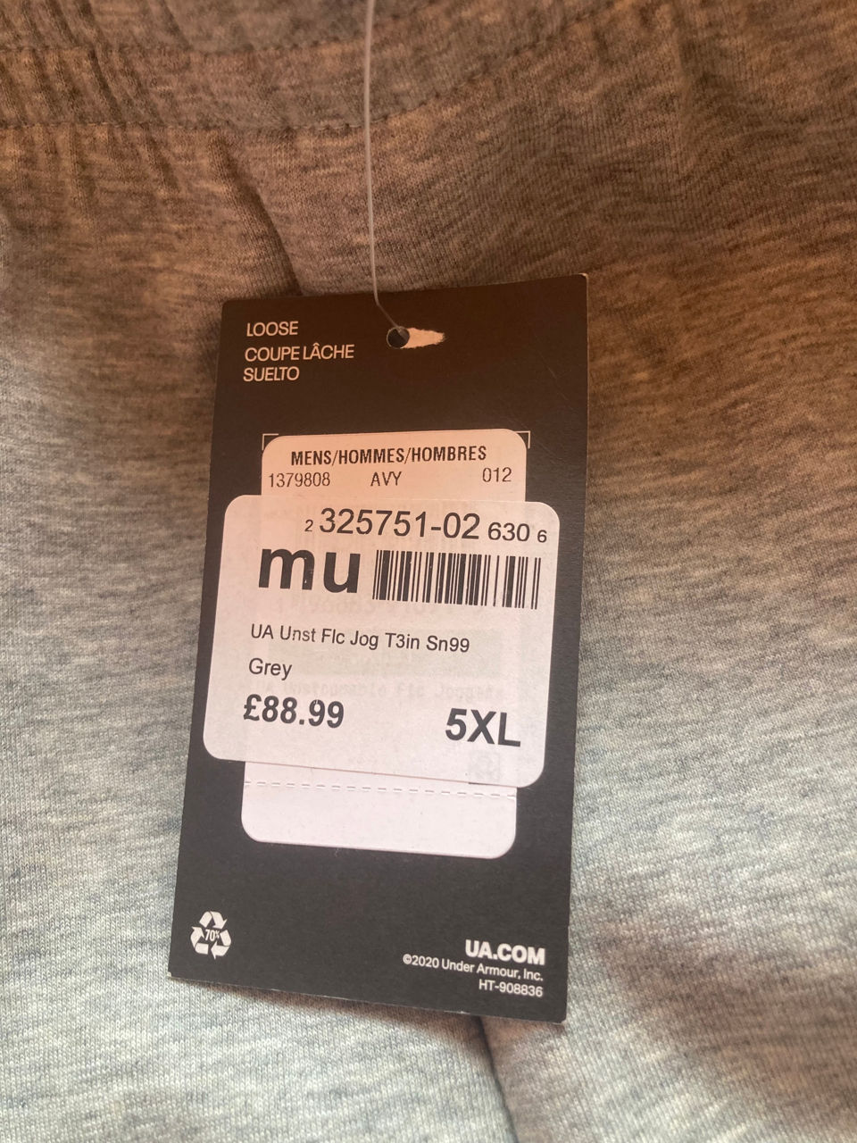 Under Armour. Спортивные штаны. 5Xl Mărime mare foto 5