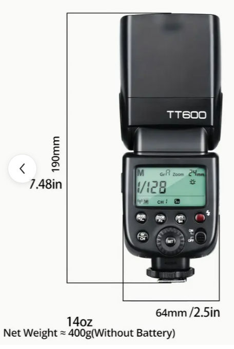 Вспышки/Blituri Godox TT560 (949 lei), Godox TT600 (1249 lei), Godox TT685 II-C (Canon) (2599 lei) foto 5