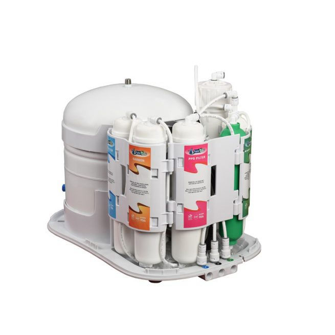 ND-RO75-CB Stație de filtrare cu osmoză inversă, 6 trepte, fara pompă, cu mineralizare, COMPACT foto 0