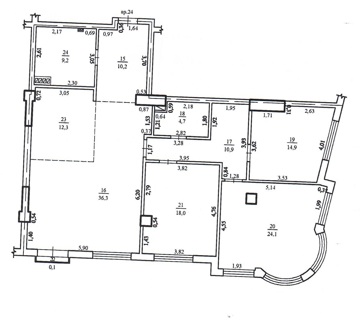Apartament cu 4 camere,  Centru,  Chișinău,  Chișinău mun. foto 17