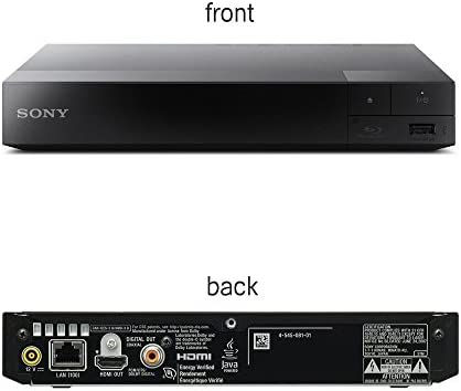 Проигрыватель Blu-ray Sony BDP-BX370 со встроенным Wi-Fi и кабелем HDM