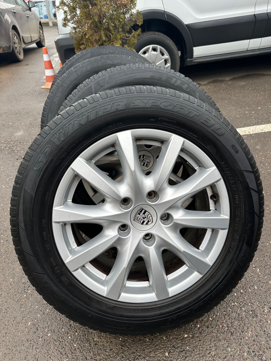 Jante cu cauciucuri de iarna Porsche Cayenne 255/55/R18 foto 1