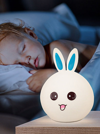 Силиконовый  LED ночник в форме зайчика фото 0