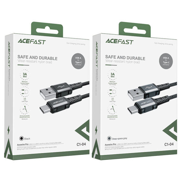 Acefast C1-04 Cablu De Date De Încărcare Din Aliaj De Aluminiu Usb-a La Usb-c foto 7