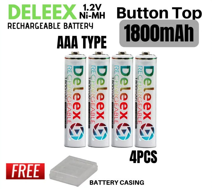 Baterie Deleex AAA 1.2v 1800mAh Ni-Mh 4buc. 340328 foto 0