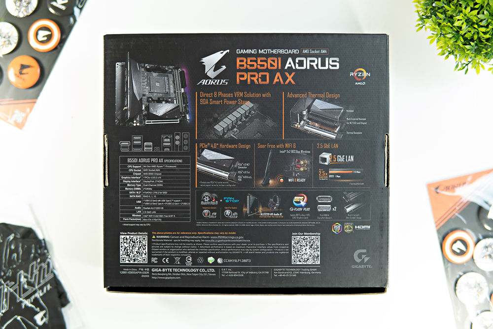 Fractal Design RGB ITX Gaming PC AMD Ryzen 9 GIGABYTE B550I AORUS PRO