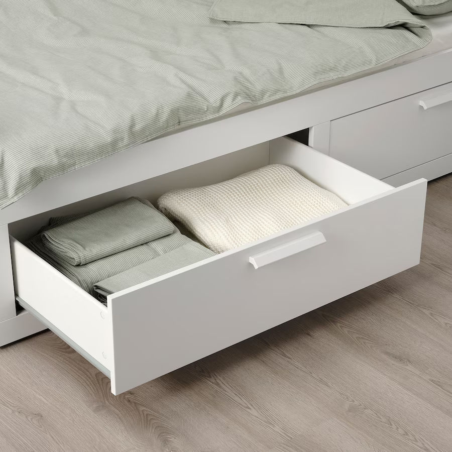 Pat cu 2 sertare IKEA Brimnes 80x200 foto 4