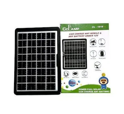 Panou solar portabil CcLamp CL-1615 Panou solar cu incarcare solara 15W Descriere Panou solar portab foto 4