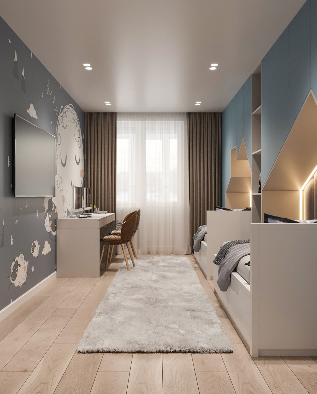 Design interior/ apartament/ stil modern/ 86m2/ proiecte/ construcții/ amenajari/ decor/ фото 6