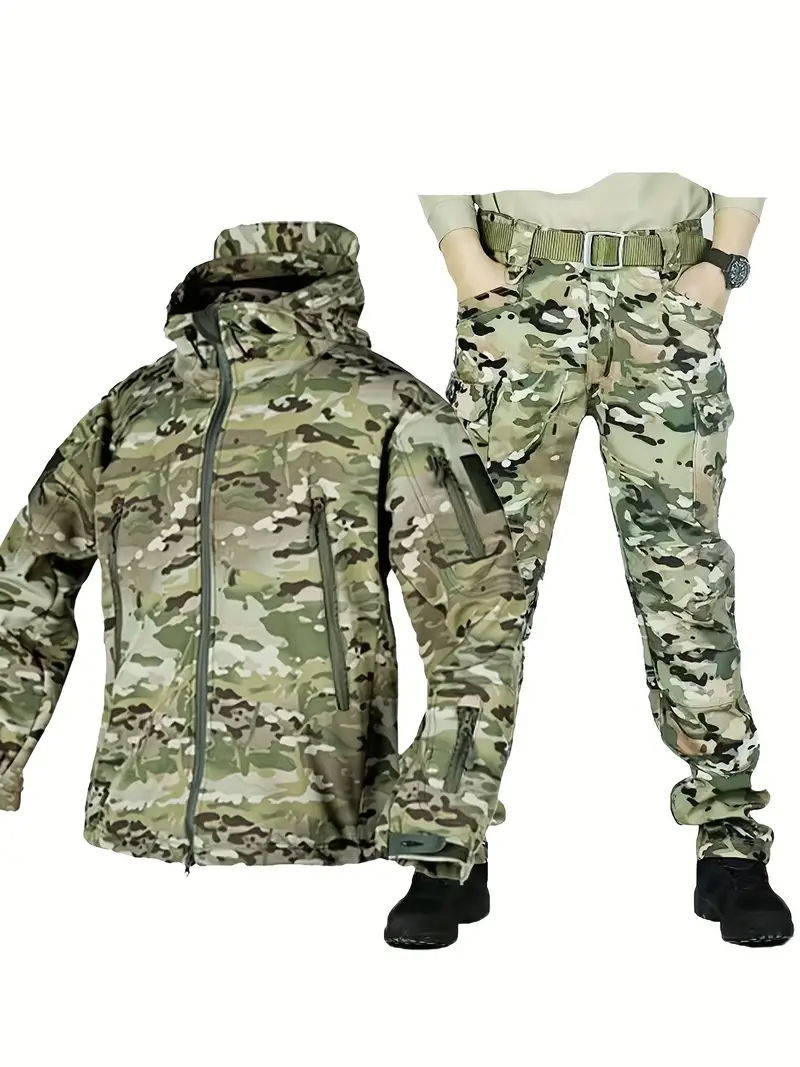 Теплый камуфляжный костюм SoftShell foto 0