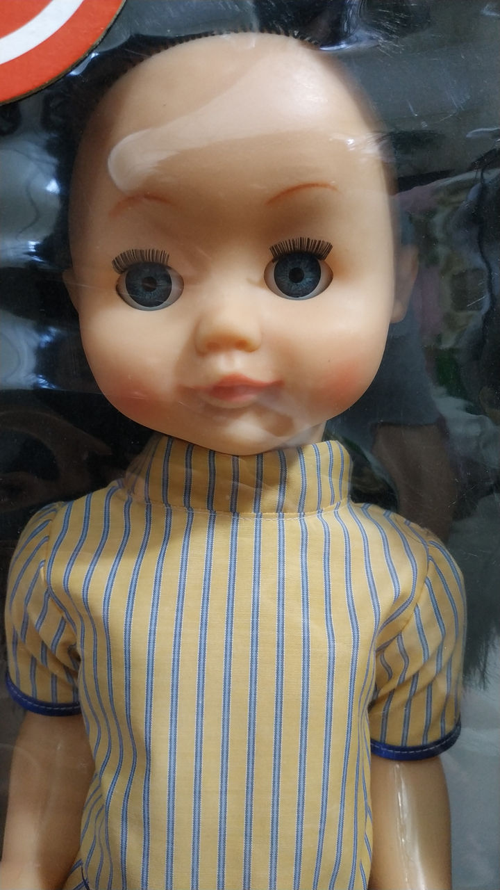 Papusa Ioana. Bruneta cu ochi albastri. Inaltime 60 cm. foto 1