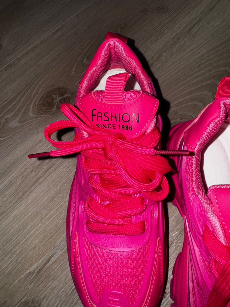 Adidași sport damă - roz neon foto 2