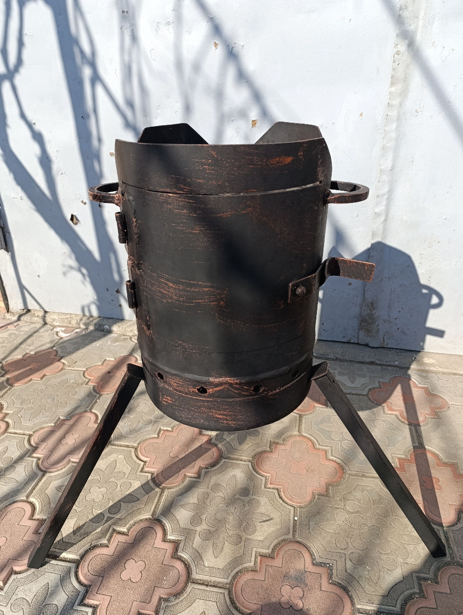 Продам мангал под казан из баллона огнём порно краска съёмные ножки 1.500л foto 0