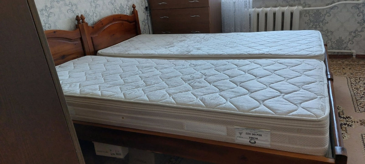 Paturi lemn + saltele, calitate superioară foto 1