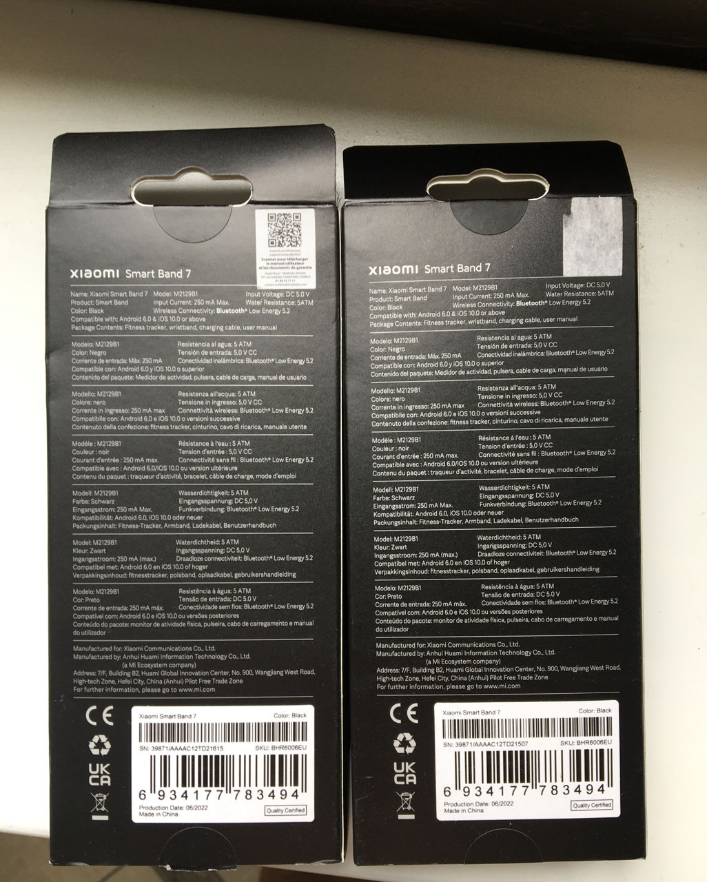 Fitness Traker Xiaomi Mi Band 7 (M2129B1) Black