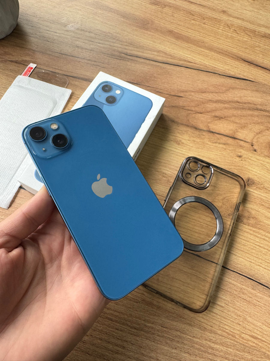 Iphone 13 128gb Blue original , tot setul + garantie foto 2