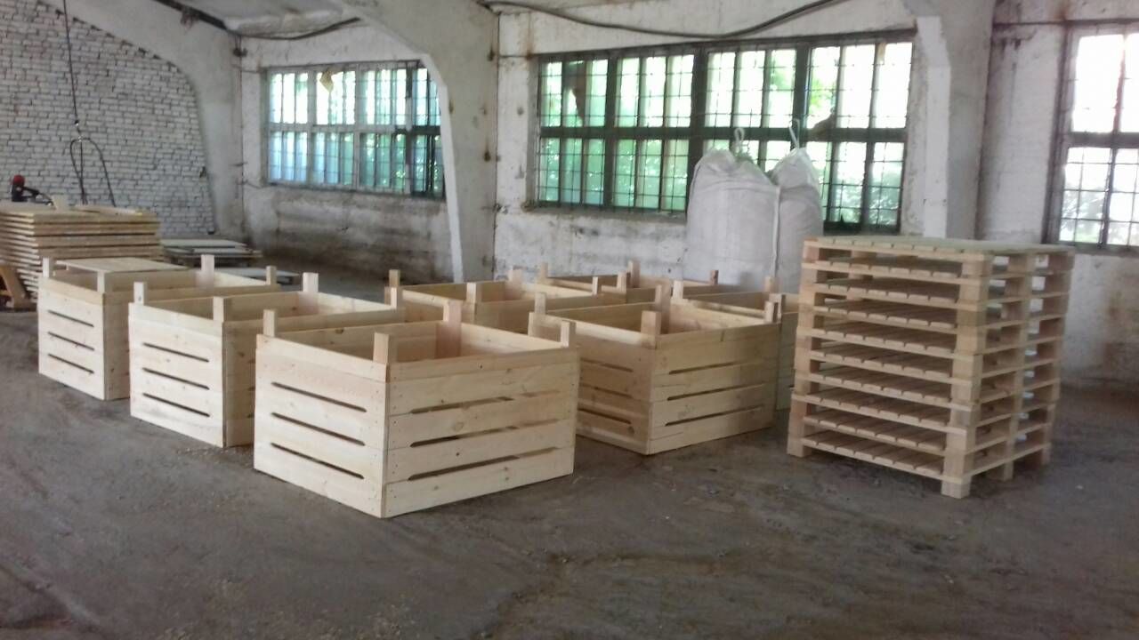 Контейнер деревянный яблочный усиленный (ящик усиленный для яблок)