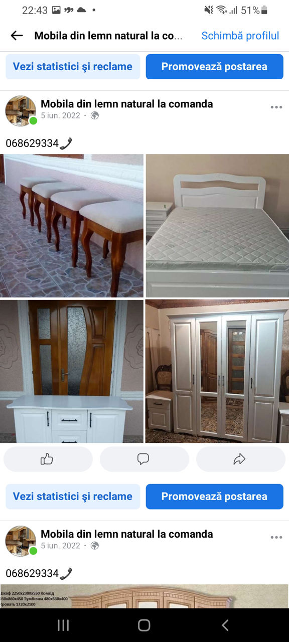 Mobila din lemn natural la comanda foto 1