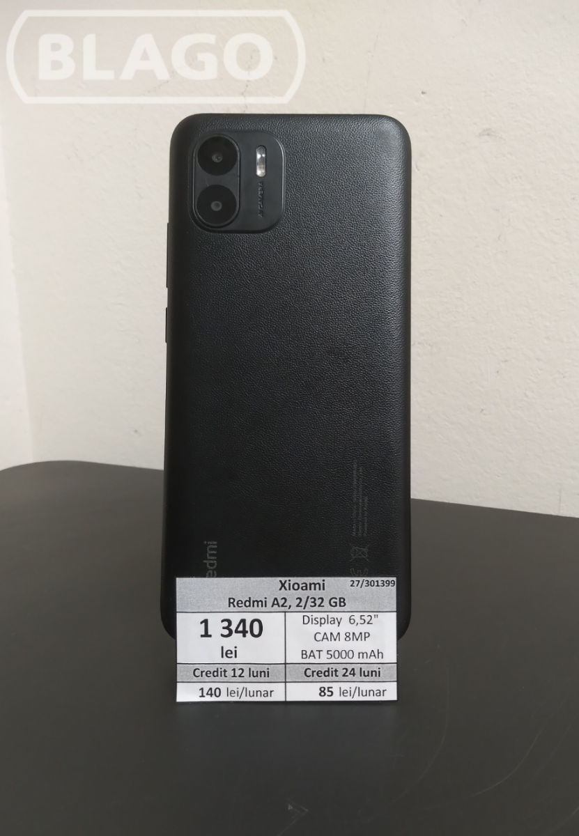 Xiaomi Redmi A2 2/32Gb, 1340 lei