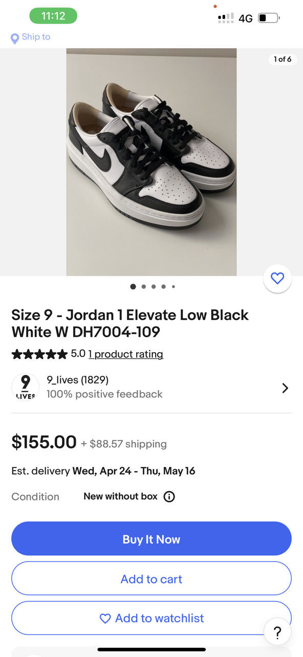 Adidasi Nike Jordan 1 PAnda foto 1