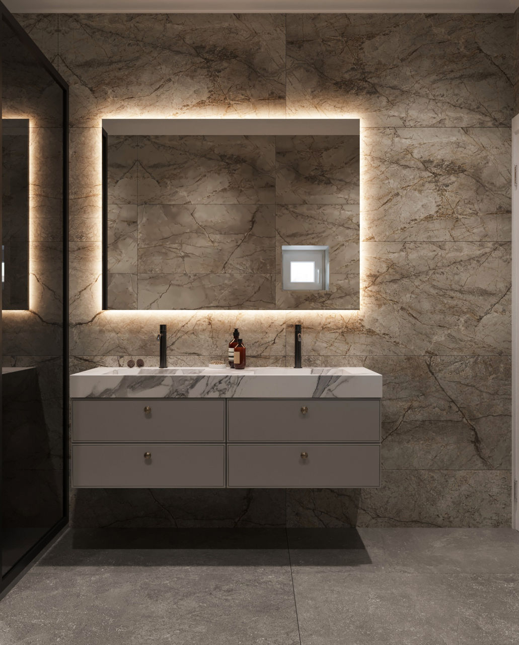 Design interior/stil neoclasic/ Parter /112m2/apartament cu 3 dormitoare/construcții/ 3D/ proiecte foto 17