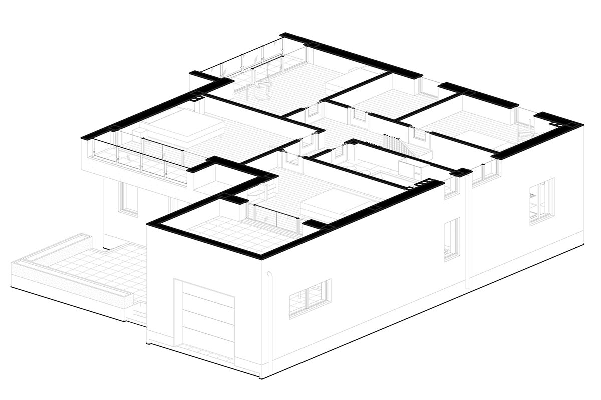 Casă de locuit individuală cu 2 niveluri/ Parter+Etaj/stil modern/ renovări/cosntrucții/3D/arhitect foto 7