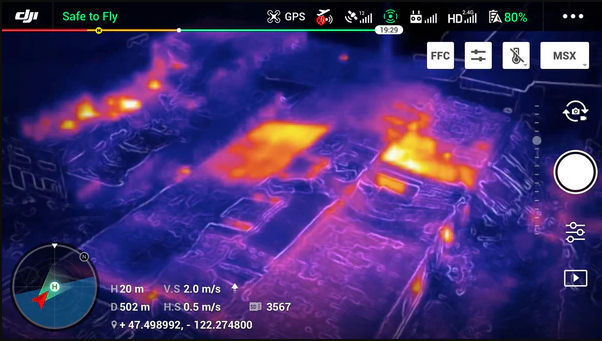 DJI Mavic 2 Enterprise DUAL, camera Termoviziune Flir si camera 4K + Smart Controller foto 5