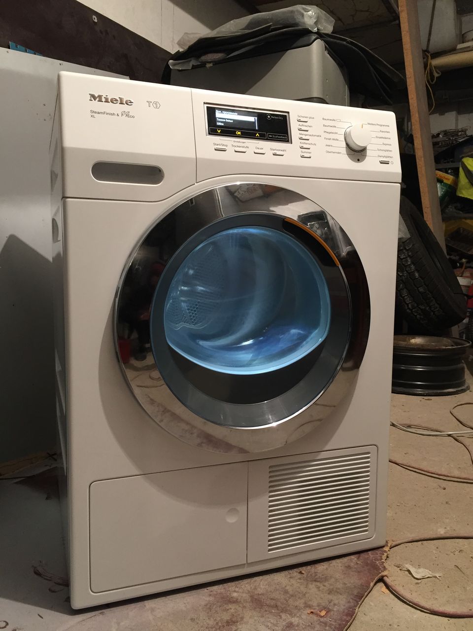 Сушильная машина Miele T1 Steam Finish XL на 9 кг и обработкой паром!