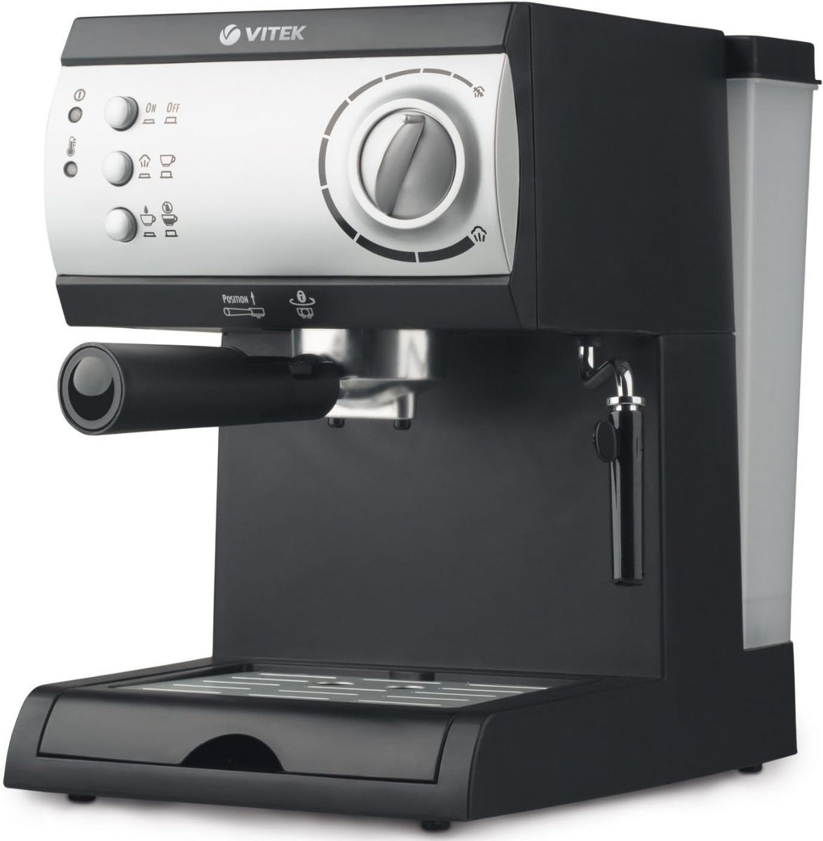 Кофеварка рожковая  vitek VT-1511 BK , капучино машина фото 6