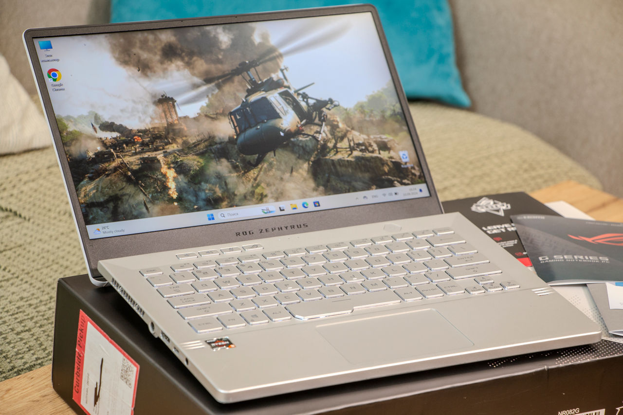 Asus ROG Zephyrus G14 - Ryzen 7 7735HS, 16Gb Ram, 500Gb SSD,Radeon RX 6700S, 14.1" 2K IPS 120Hz foto 3