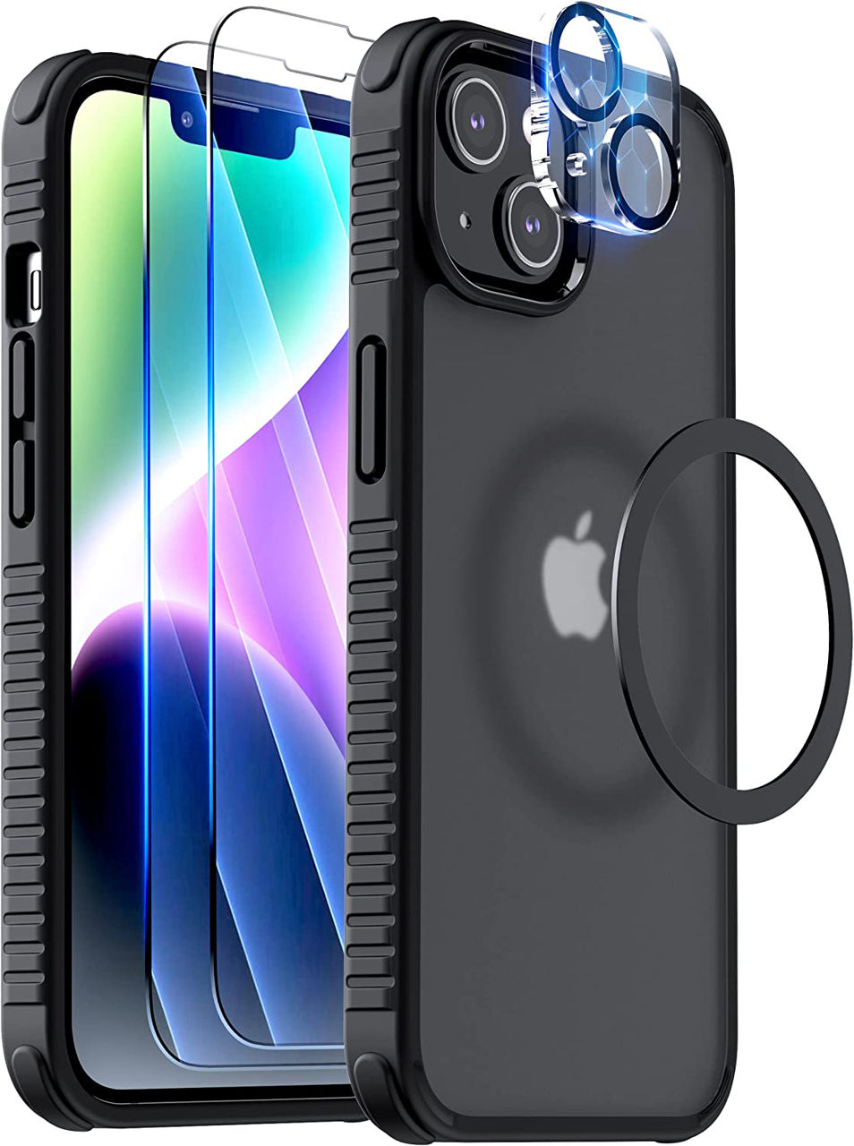 Husa din silicon pentru iPhone 14 Case si sticla Силиконовый Чехол foto 0