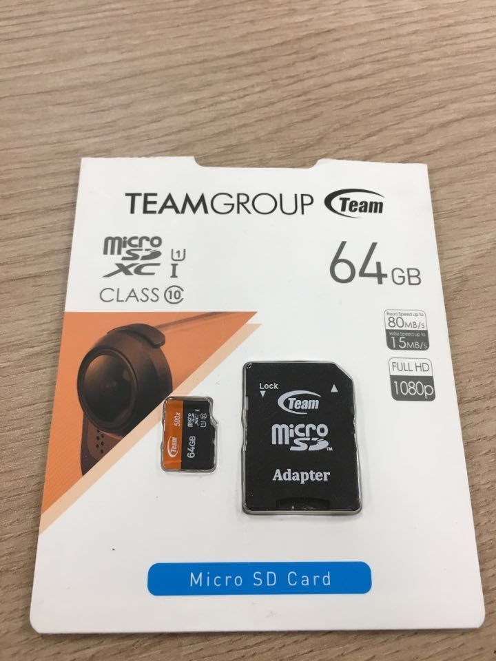 MicroSD 64 GB Team MicroSDXC Class 10