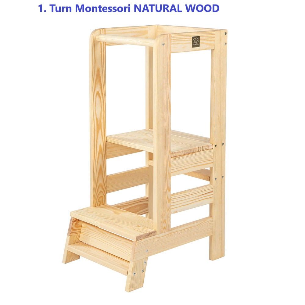 Turn montessori Natural Wood/  Башня Mонтессори фото 1