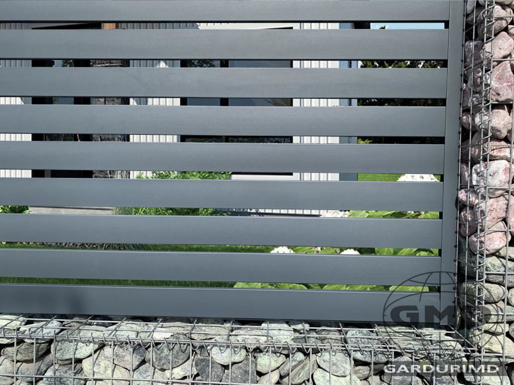 Gard modern din profil orizontal zincat 3D !!! foto 13