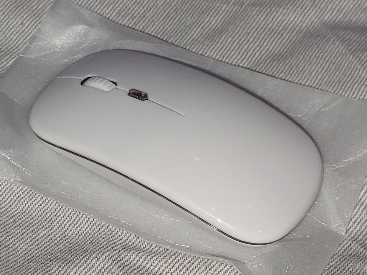 Mouse alb cu bluetooth wifi foto 1