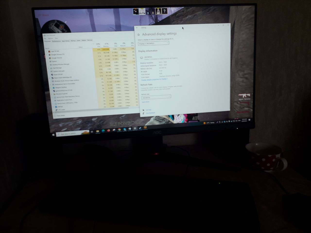 aoc 24G2W1G3 gaming 165hz