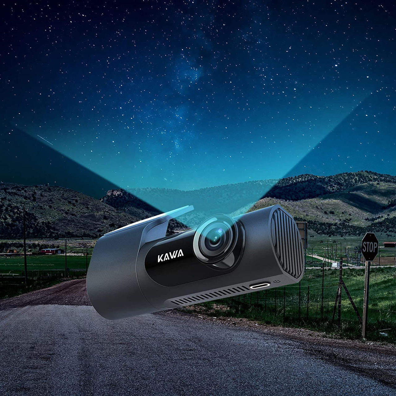 Cameră de bord kawa D6 dash cam 2k 1440p full hd foto 8